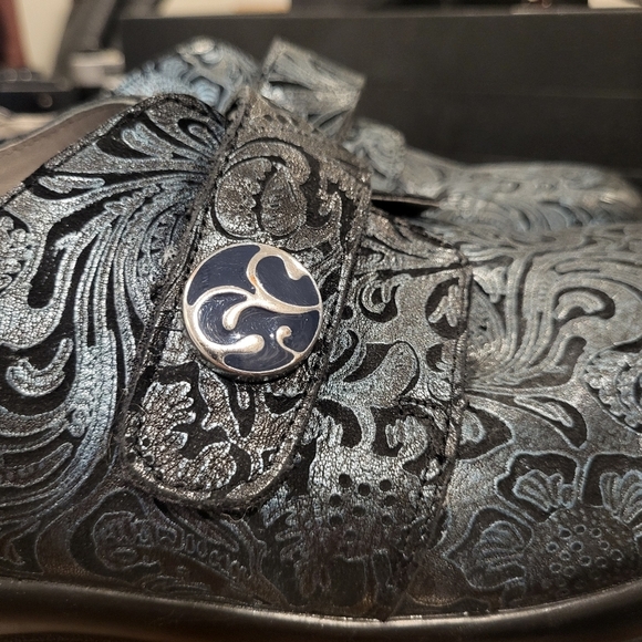 Alegria Joleen Blue & Silver Clogs Size 43 (US 11-11.5) - Picture 13 of 14